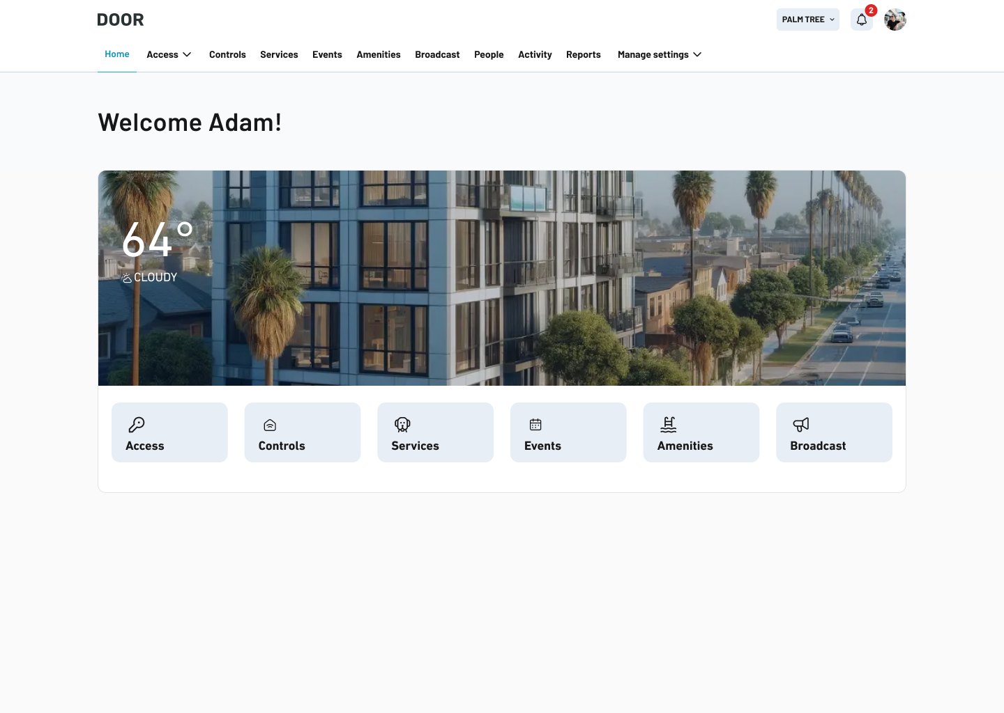 DOOR web home, 2024