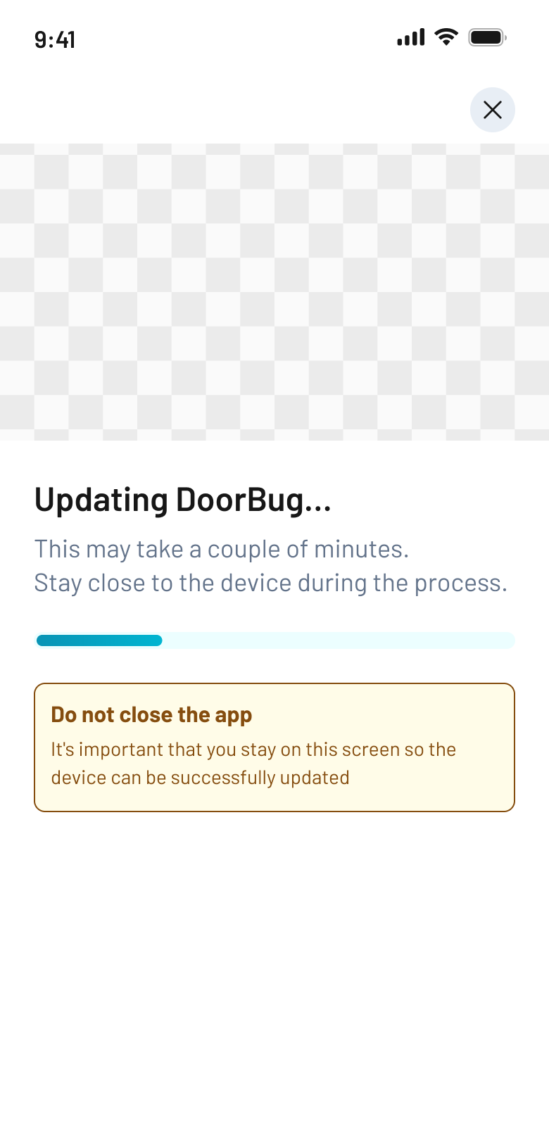 Old firmware update screen