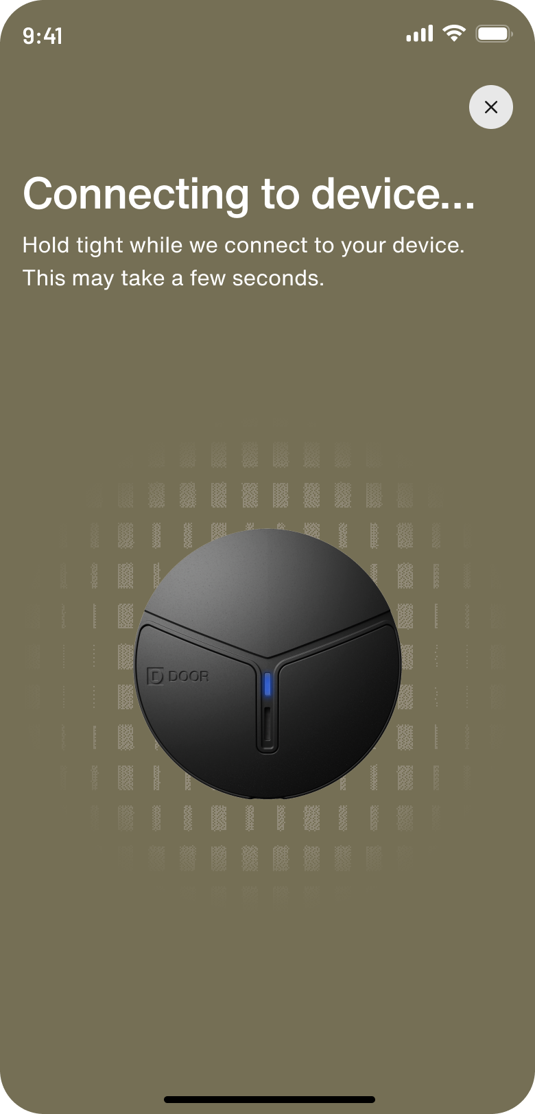 App — connecting to device