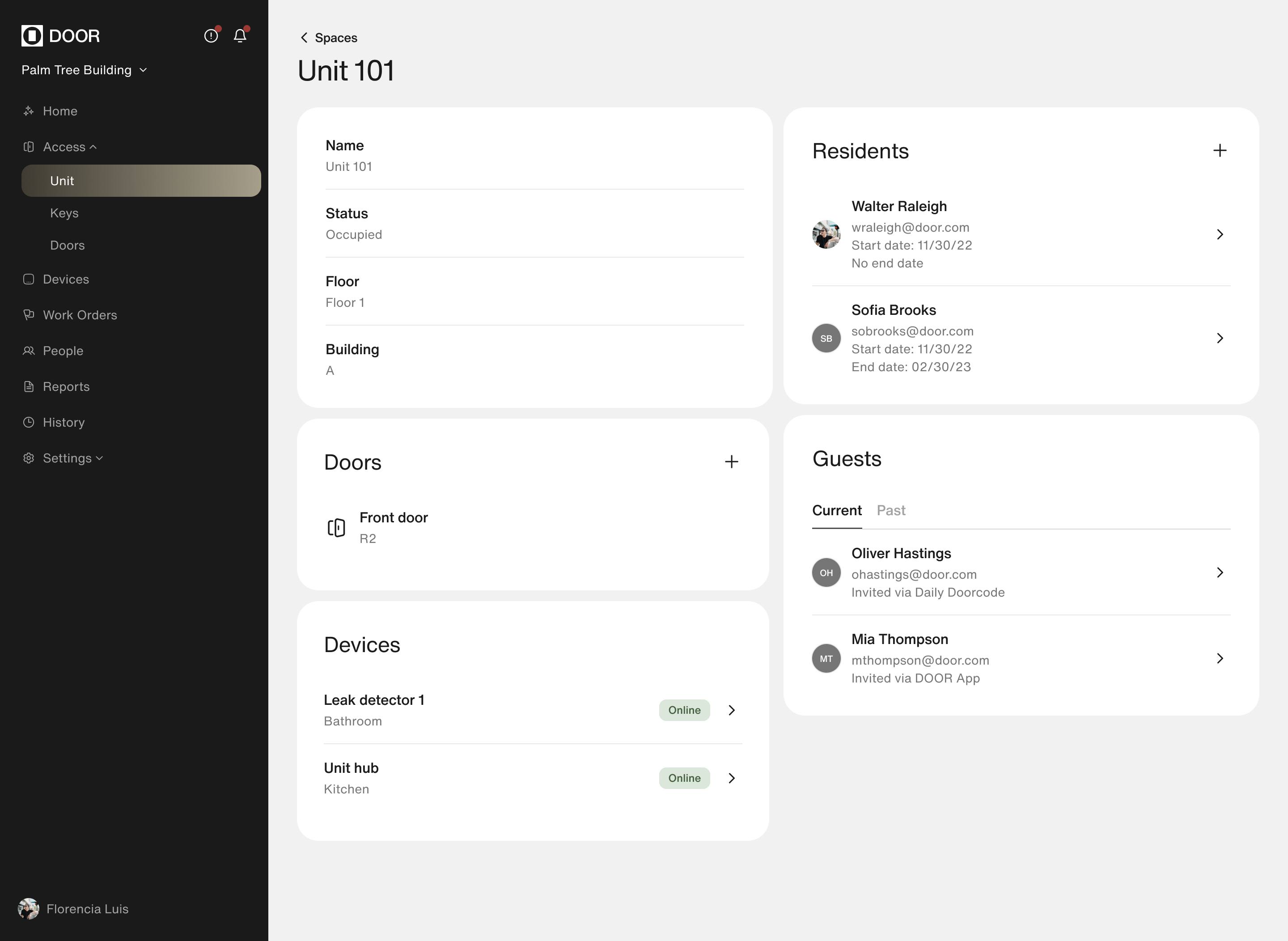 DOOR OS — unit detail